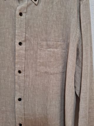 Camisa lino de Massimo Dutti. Talla M