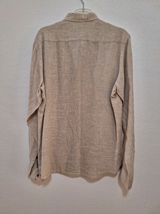 Camisa lino de Massimo Dutti. Talla M