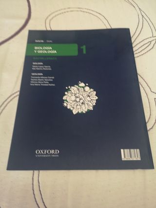 Libro Biología y Geología, 1° bachillerato