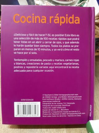 Lote dos libros, Cocina Italiana y Cocina Rápida