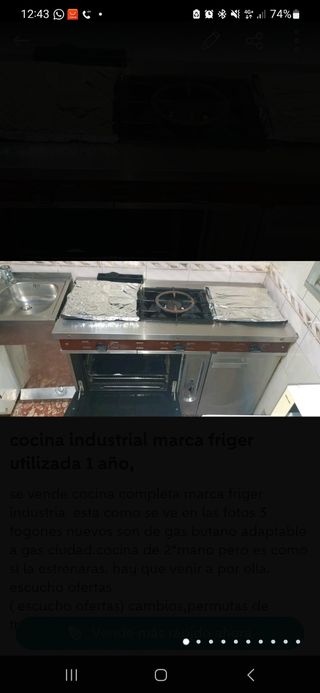 cocina industrial semillas nueva