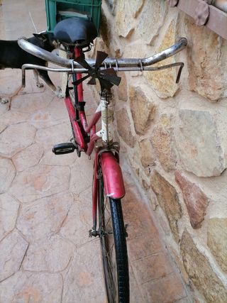 bicicleta antigua frenos de varillas