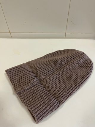 Gorro de lana marron
