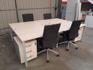 Mesa operativa multipuesto MOBEL LINEA. Ref MB13