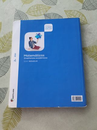 MATEMÁTICAS, 4 ESO, SANTILLANA