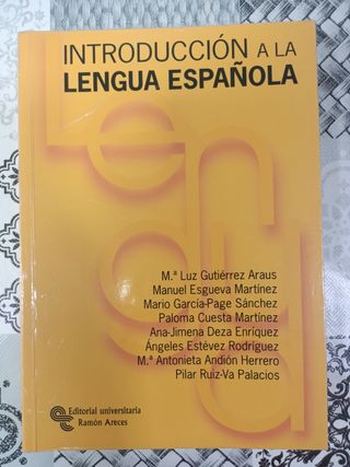 Libro Introducción a la lengua española