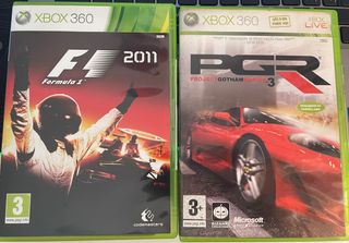 2 juegos xbox 360 F1 y PGR