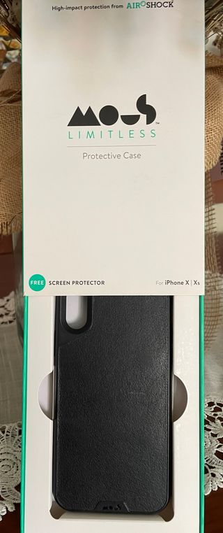 Funda Mous negra para iPhone X