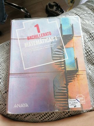 libro matemáticas academicas/ciencias 1bach