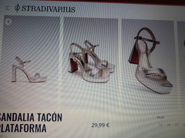 Sandalias tacón Stradivarius