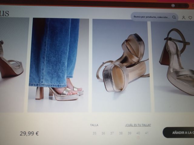 Sandalias tacón Stradivarius