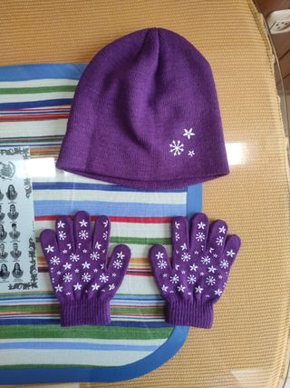 Guantes y gorro niñ@s