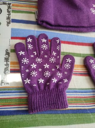 Guantes y gorro niñ@s