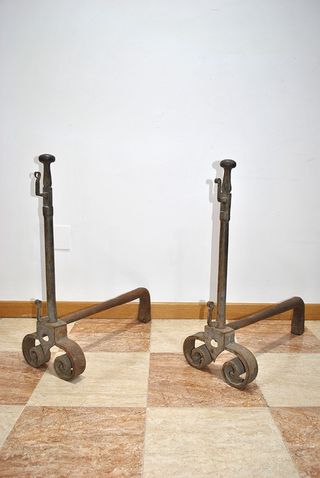 Antiguos morillos de chimenea S.XIX