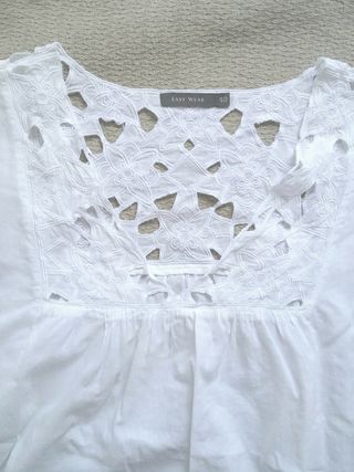 blusón o vestido blanco Easy wear