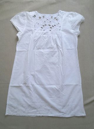 blusón o vestido blanco Easy wear
