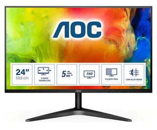 AOC 24B1H - Monitor sin marcos de 24" Full HD 