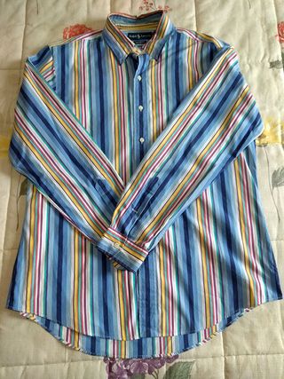 Camisa Ralph Lauren manga larga talla L Custom Fit