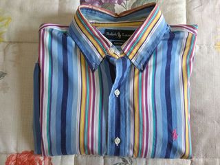 Camisa Ralph Lauren manga larga talla L Custom Fit