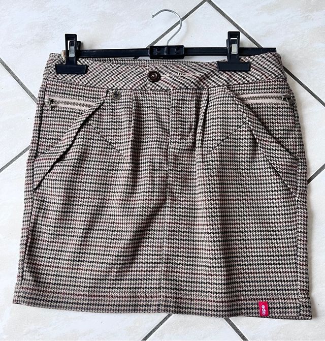 Gonna Esprit marrone e beige