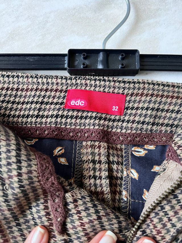 Gonna Esprit marrone e beige