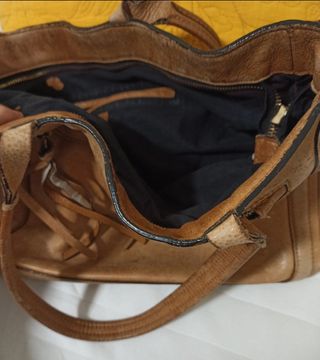 Bolso de piel de zara