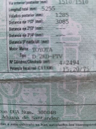 MOTOR TOYOTA HILUX 2.5 TD TIPO MOTOR 2KD-FTV