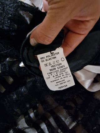 vestido Herysa negro evento, boda ,bautizo L