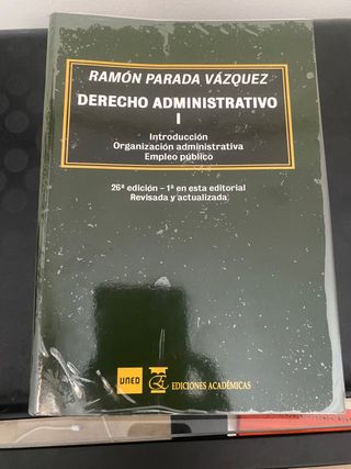 Derecho Administrativo I UNED - Ramón Parada