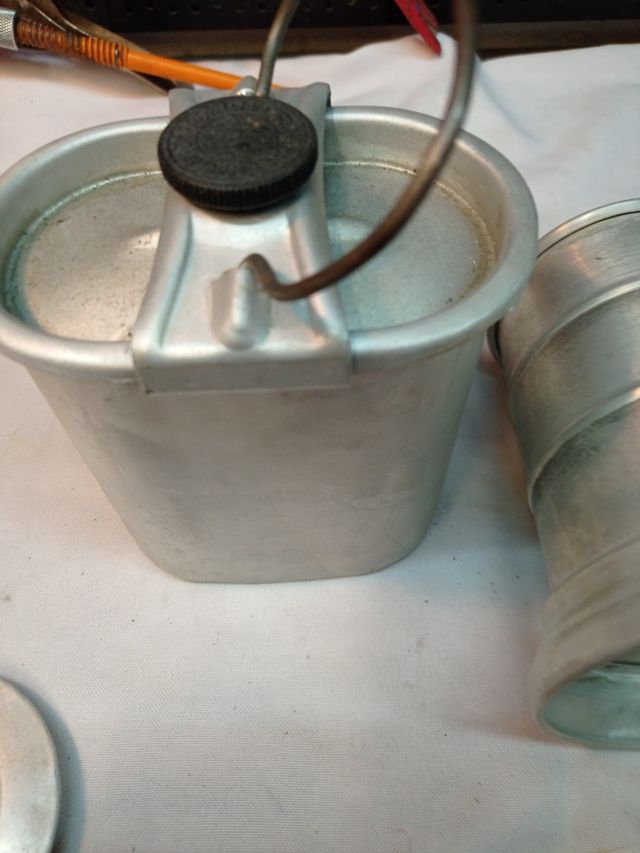 set 4 stoviglie militari in alluminio