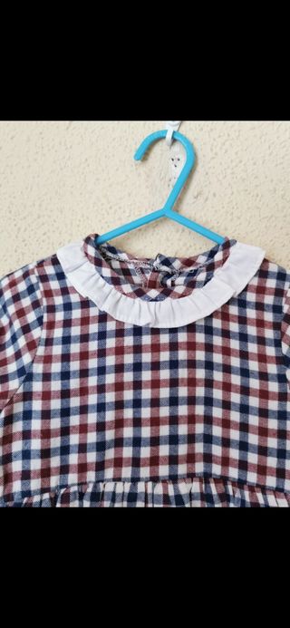 Vestido niña talla 36 meses + capota.