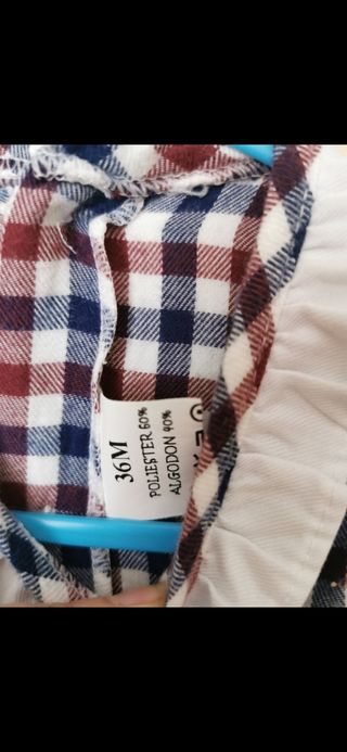 Vestido niña talla 36 meses + capota.