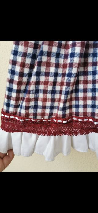 Vestido niña talla 36 meses + capota.