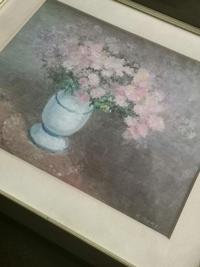 Cuadro enmarcado madera y vidrio