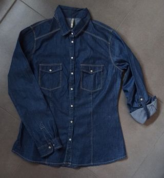 Lote 3 camisas vaqueras, Stradivarius, Bershka