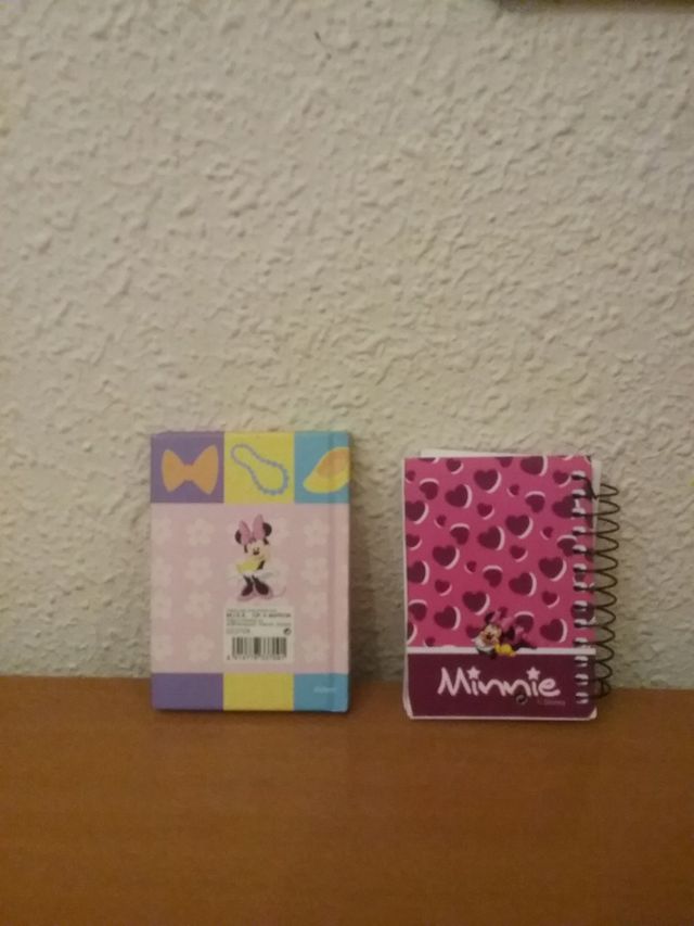 2 mini libretas de minnie