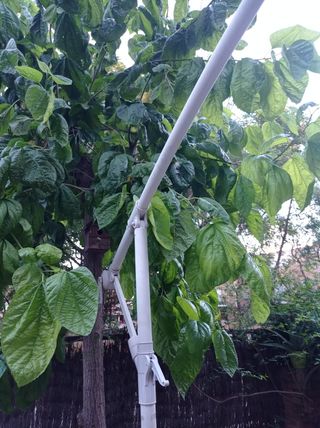 estructura y base pérgola