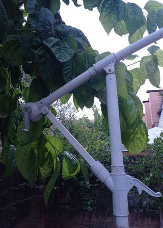 estructura y base pérgola