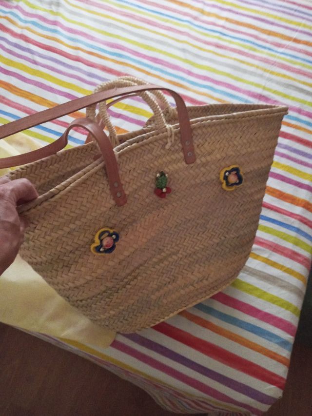 Bolso mimbre a estrenar