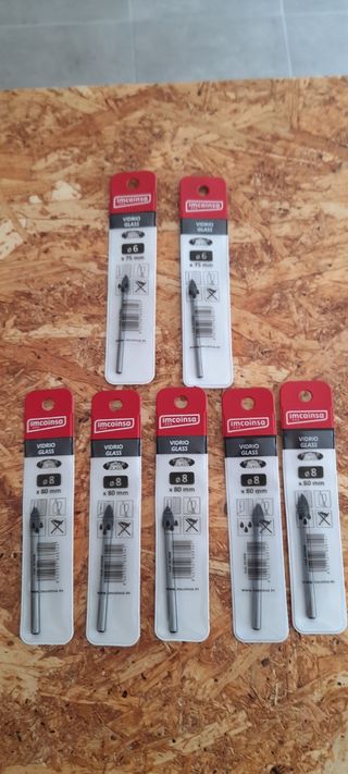 Brocas vidrio-porcelánico 8mm