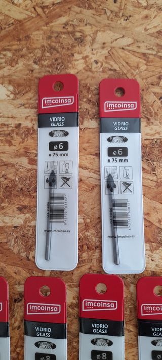 Brocas vidrio-porcelánico 8mm
