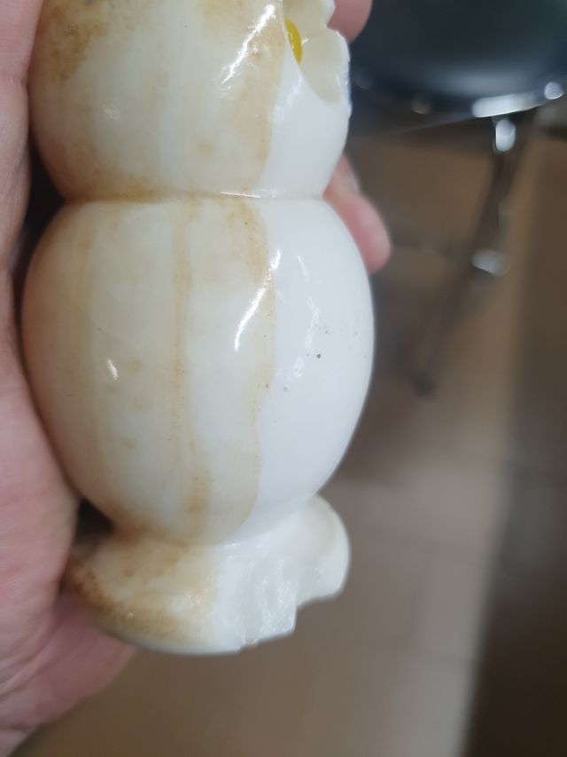 Gufi grandi in alabastro