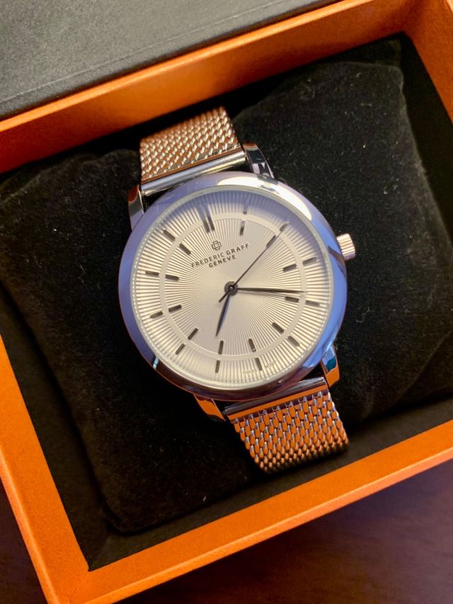 Reloj cuarzo acero Frederic Graff Génova