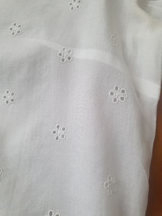 Camisa Massimo Dutti Blanca Bordada