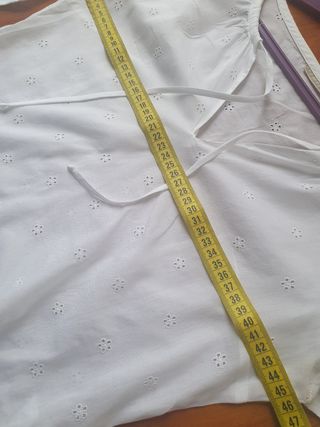 Camisa Massimo Dutti Blanca Bordada