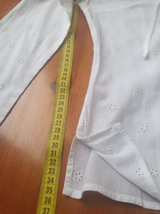 Camisa Massimo Dutti Blanca Bordada