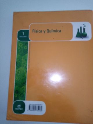 9788490785089 Física y Química 1° Bachillerato