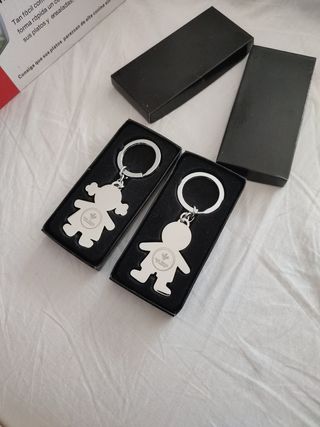 Llaveros niños gemelos