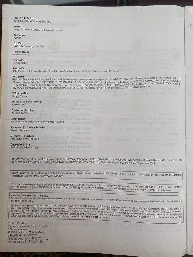 Religión católica 4 primaria. Nuevo Kaire. Ed SM