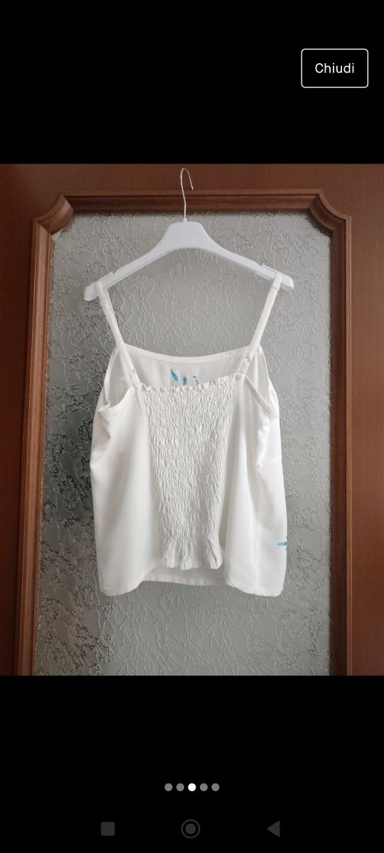 Completo in tessuto leggero Applicazioni in paille